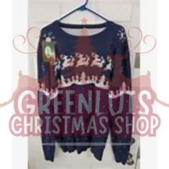 Reindeer Pattern Christmas Sweater